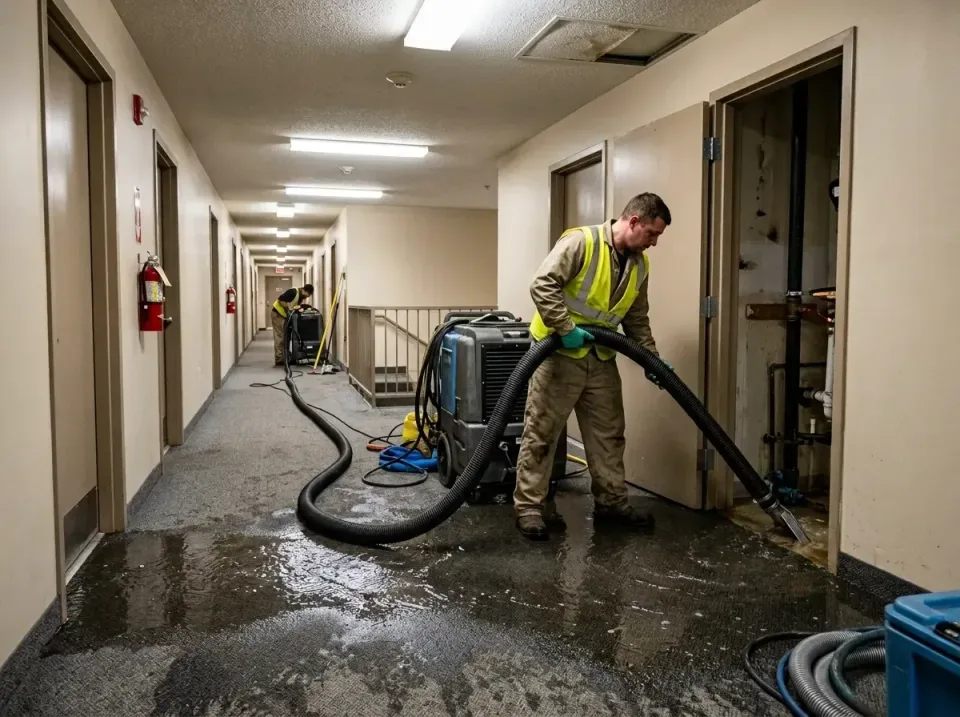 multi-unit-apartment-hallway-f-005 — frequently asked questions, Emergency Burst Pipe Water Extraction & Removal in Apalachi…